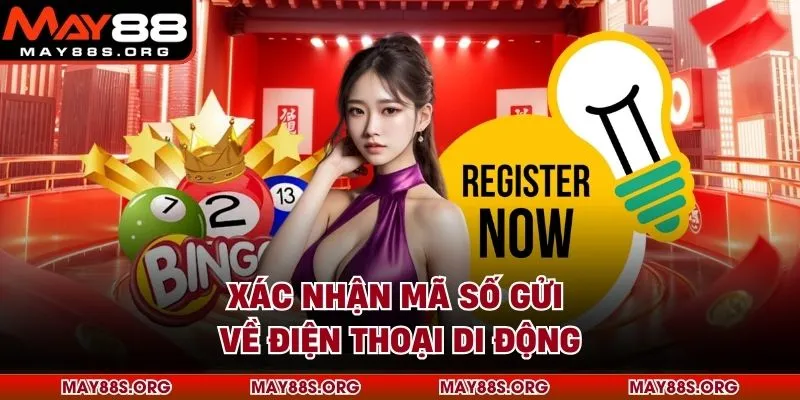 Xác nhận mã số gửi về điện thoại di động